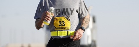 Runner wearing GPS Running Watch