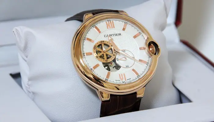 Gold Cartier watch