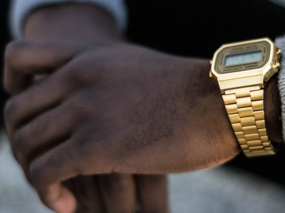 Gold-casio-digital-watch