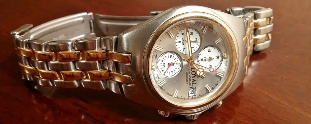 Bronze wrist watch