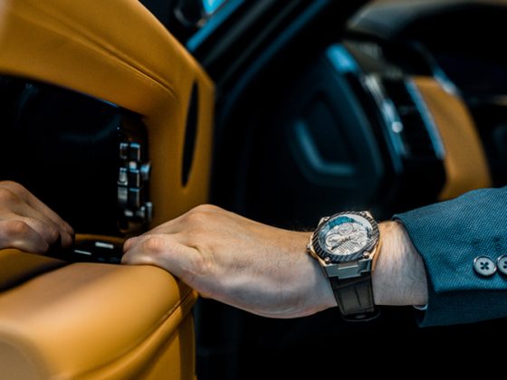 Businessman with luxury watch