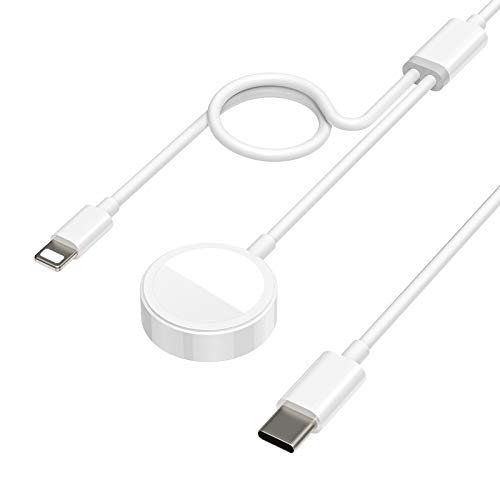 WORDIMA 2 in 1 Apple Watch Charger for series 1-4 and iPhone