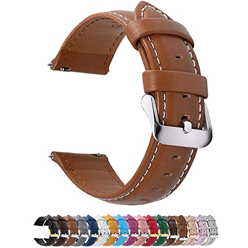 Fullmosa 12 Colors for Quick Release Leather Watch Band